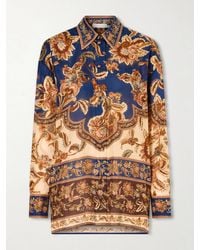 Zimmermann - Aster Printed Silk Shirt - Lyst