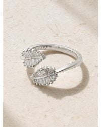 Anita Ko - Small Palm Leaf 18-Karat Diamond Ring - Lyst