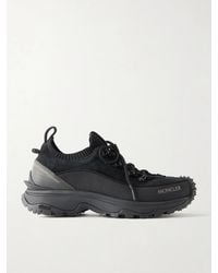 Moncler - Trailgrip Lite3 Rubber-Trimmed Suede Sneakers - Lyst