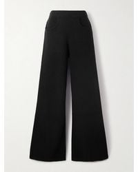 Allude - Wool And Cashmere-Blend Wide-Leg Pants - Lyst