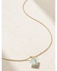 Melissa Joy Manning - Kette Aus Recyceltem 14 Karat Mit Aquamarin Und Herkimer-Diamanten - Lyst