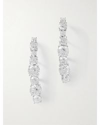 COMPLETEDWORKS - Rhodium-Plated Cubic Zirconia Earrings - Lyst
