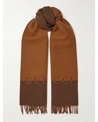 Gucci - Fringed Wool And Cashmere-Blend Scarf - Lyst