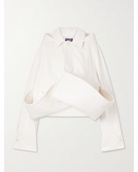 Jean Paul Gaultier - Bob Marine Hooded Folded Denim Jacket - Lyst
