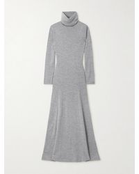 TOVE - Suzette Wool And Silk-Blend Turtleneck Midi Dress - Lyst