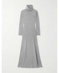 TOVE - Suzette Midikleid Aus Einer Woll-Seidenmischung Mit Rollkragen - Lyst