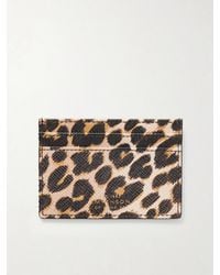 Smythson - Panama Leopard-Printed Leather Cardholder - Lyst