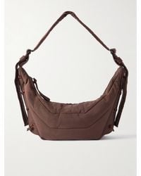 Lemaire - Soft Game Kleine Wattierte Schultertasche Aus Gestepptem Canvas - Lyst