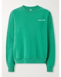 Sporty & Rich - Fitness 94 Logo-Printed Cotton-Jersey Sweatshirt - Lyst