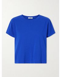 Agolde - Adine Cropped Organic Cotton-Jersey T-Shirt - Lyst