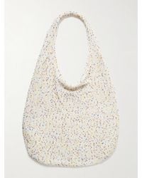 Gabriela Hearst - Sac Porté Épaule En Cachemire À Perles Manasa - Lyst