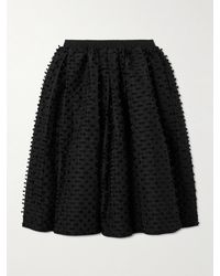 Cecilie Bahnsen - Mala Pleated Fil Coupé Shell Midi Skirt - Lyst