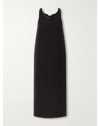Rier - Walker Felted Wool-Fleece Midi Dress - Lyst