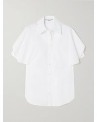 Stella McCartney - Paneled Cotton-Poplin Shirt - Lyst