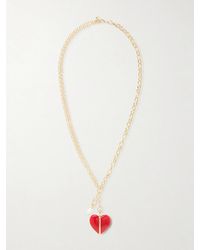 Roxanne Assoulin - The Stone Bar-Tone, Carnelian And Pearl Necklace - Lyst