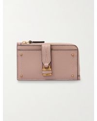 Chloé - Paddington Embellished Textured-Leather Cardholder - Lyst