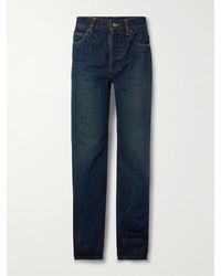 Saint Laurent - Nico Mid-Rise Straight-Leg Jeans - Lyst