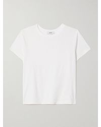 Agolde - Adine Cropped Organic Cotton-Jersey T-Shirt - Lyst