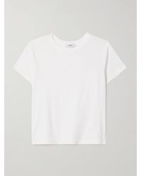Agolde - Adine Verkürztes T-Shirt Aus Biobaumwoll-Jersey - Lyst