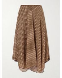 SIR. - Cooper Asymmetric Printed Chiffon Maxi Skirt - Lyst