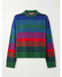 The Elder Statesman - Dume Striped Cashmere Sweater - Lyst