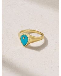 Yvonne Léon - 9-Karat, And Diamond Signet Ring - Lyst