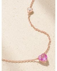 Anita Ko - 18-Karat Rose, Sapphire And Diamond Necklace - Lyst