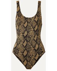 Solid & Striped The Anne-marie Badeanzug Aus Jacquard-strick Mit Stretch-anteil - Mehrfarbig