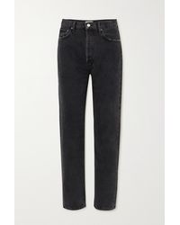 Agolde + Net Sustain '90s Organic High-rise Straight-leg Jeans - Black