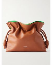 Loewe - Flamenco Layers Medium Leather Clutch - Lyst