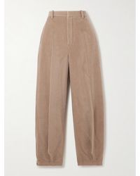 Loro Piana - Cropped Cotton And Cashmere-Blend Corduroy Tapered Pants - Lyst