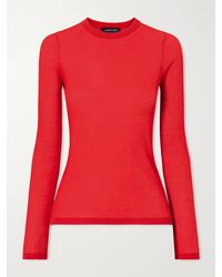 Anine Bing - Tiana Ribbed Cotton-Blend Sweater - Lyst