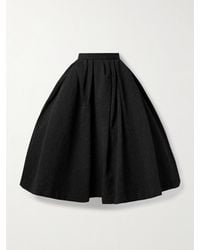 Carolina Herrera - Midirock Aus Cloqué Aus Einer Baumwollmischung Mit Falten - Lyst