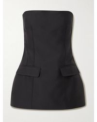 TOTEME - Strapless Wool And Silk-Blend Bustier Top - Lyst