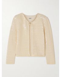 Bode - Sequin-Embellished Wool Cardigan - Lyst
