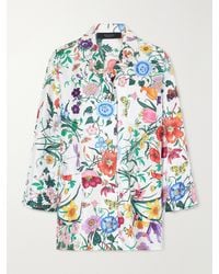 Gucci - Floral-Print Silk-Twill Shirt - Lyst