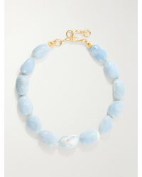Lizzie Fortunato - Sea And Sky-Plated Amazonite And Opal Necklace - Lyst