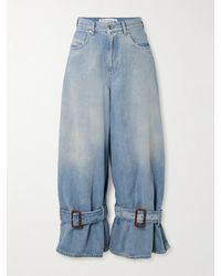 JW Anderson - Hoch Sitzende Jeans Mit Weitem Bein Und Schnallen - Lyst