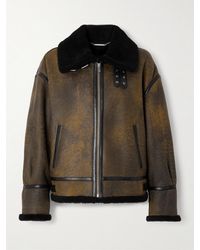 Nour Hammour - Veste En Peau Lainée Portia - Lyst