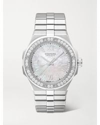 Chopard - Alpine Eagle Automatic 36Mm Small Stainless Steel, Mother-Of-Pearl And Diamond Watch - Lyst