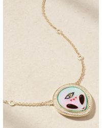Jacquie Aiche - Alien Small 14-Karat Multi-Stone Necklace - Lyst