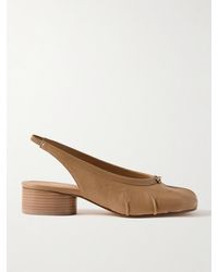 Maison Margiela - Tabi Slingback-Pumps Mit Geteilter Kappe Aus Leder - Lyst