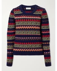 Dries Van Noten - Intarsia Wool Sweater - Lyst