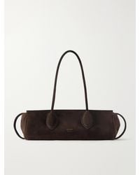 KHAITE - Donna Suede Shoulder Bag - Lyst