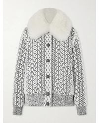 Moncler - Beille Bomber Jacket With Detachable Shearling Collar - Lyst