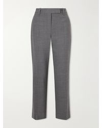 Brunello Cucinelli - Tapered Wool-Blend Straight-Leg Pants - Lyst
