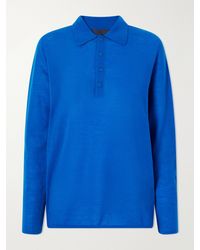 Tibi - Wool-Blend Knit Polo Sweater - Lyst