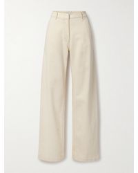 Another Tomorrow - Organic High-Rise Wide-Leg Jeans - Lyst