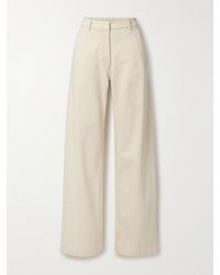 Another Tomorrow - Hoch Sitzende Jeans Mit Geradem Bein Aus Bio-Denim - Lyst