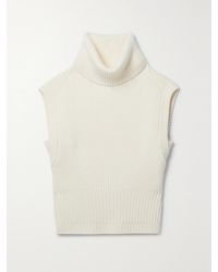 Jonathan Simkhai - Maple Ribbed Wool And Cashmere-Blend Turtleneck Top - Lyst